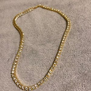 Tennis gold chain 20’ gold platted